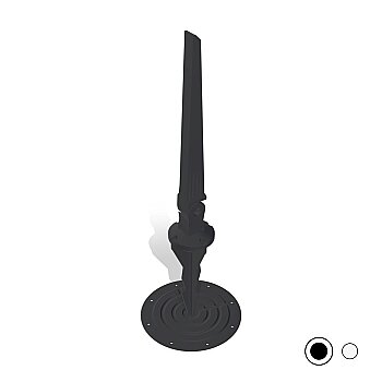 Lithe Audio IO1 Bahçe Kazığı Bahçe Hoparlörü - Siyah - Lithe Audio