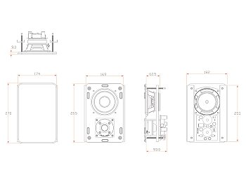 M&K Sound IW85 Duvar Tipi Hoparlör - Beyaz - 5